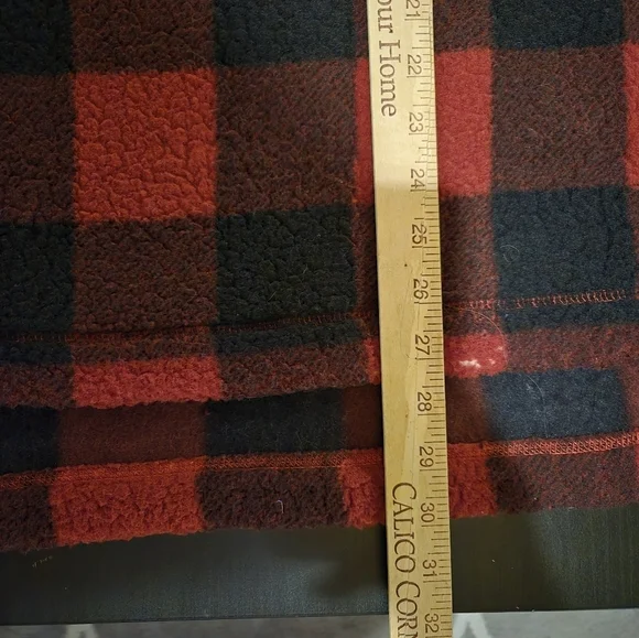 Wrangler NWT Womems Buffalo Plaid Sherpa Sweater 1/4 Zip Size XL - Picture 13 of 14